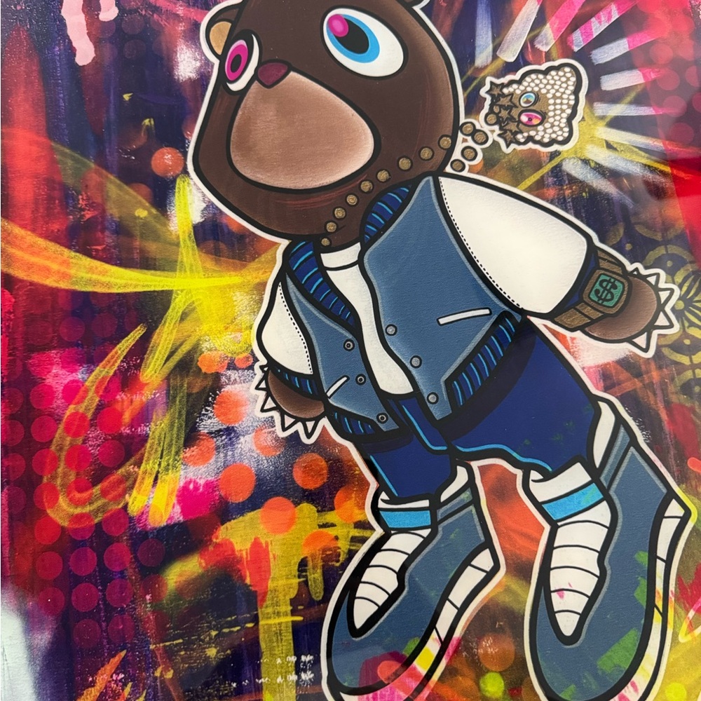 Kanye West Bear Graphic Art Acrylic picture
